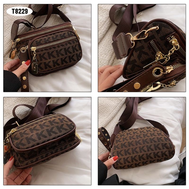 [IMPORT] T8229 - WAISTBAG TAS PINGGANG SELEMPANG WANITA IMPORT PREMIUM - 76BAGSTORE