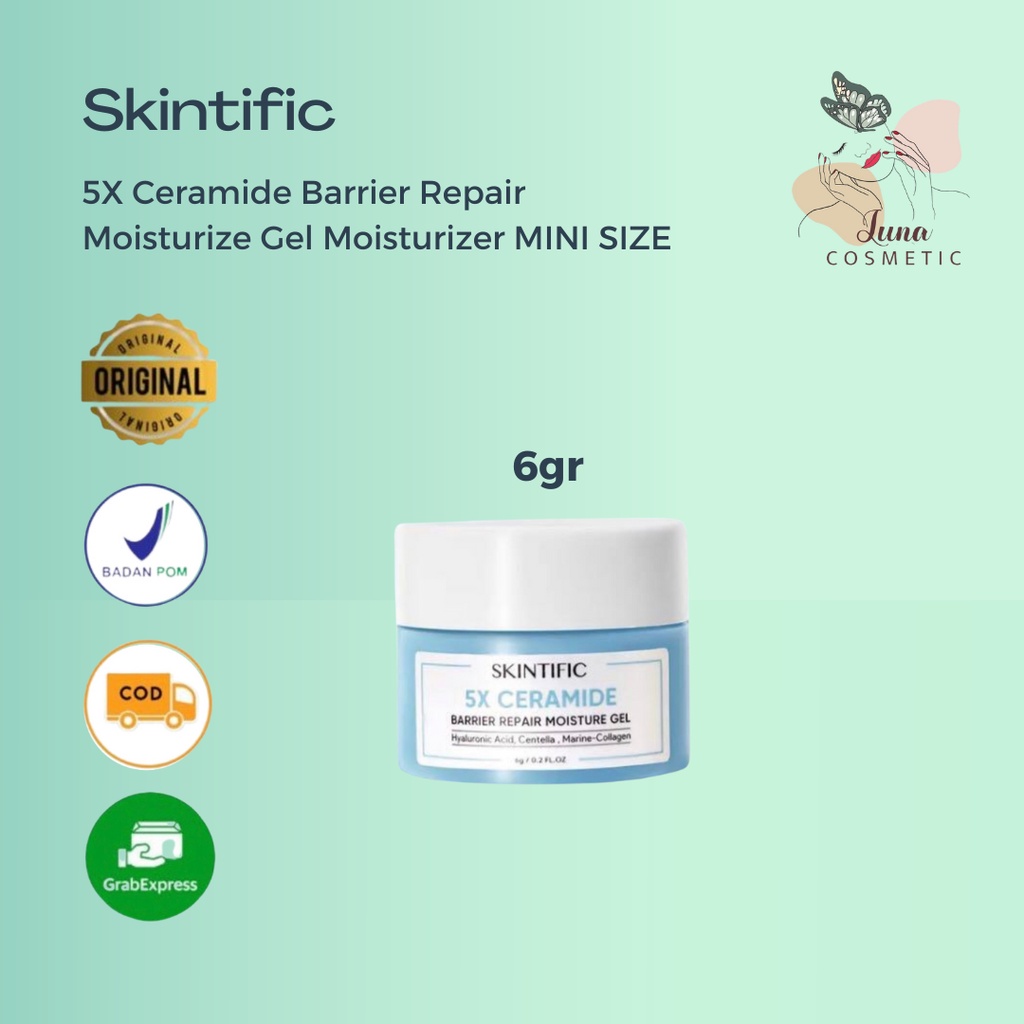 SKINTIFIC 5X Ceramide Barrier Repair Moisturize Gel Moisturizer 6GR [ MINI ]