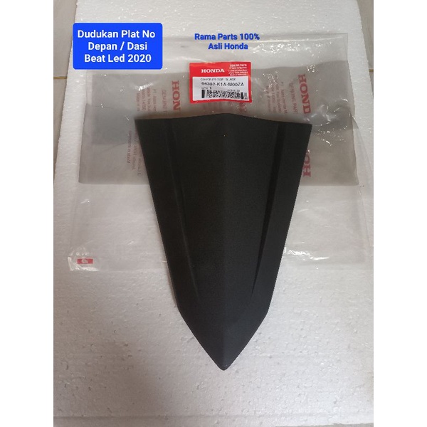 64302 - K1A - M00ZA  Cover Dudukan Plat Nomer Depan / Dasi Plat Nomer Depan BEAT LED 2020 - 2022 POL