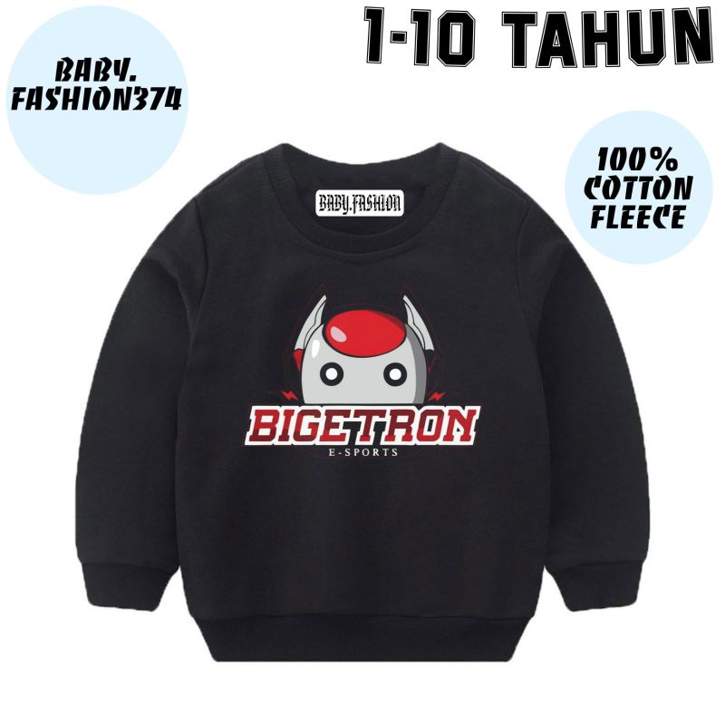 JACKET CREWNECK ANAK BIGETRON Tim E-Sport - JACKET SWEATER Mobile Game Baby Kids - Bayi Anak Laki La