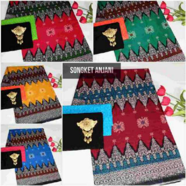 Setelan kain batik & kain embos