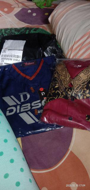 Terhitz Kemeja Panjang Pria Cowok Gatlemen Cowok Biru Navy Dongker Polos Formal Kantor Murah