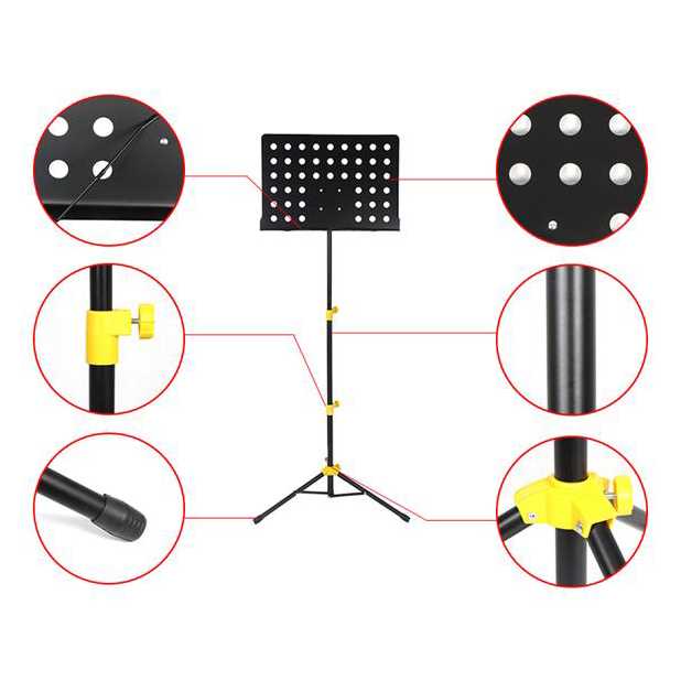 Stand Partitur Sheet Musik - P-06HC-Hitam