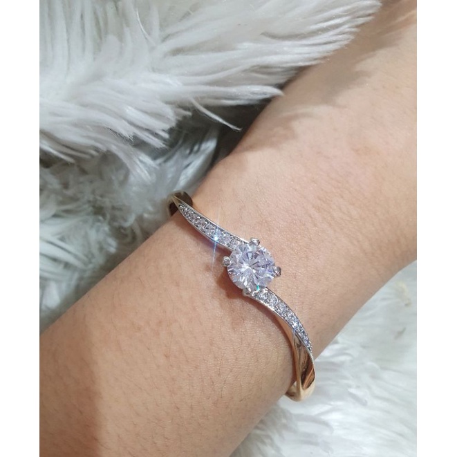 Gelang Premium gold lapis emas anti karat anti alergi premium Quality Bracelet Zircon import K15