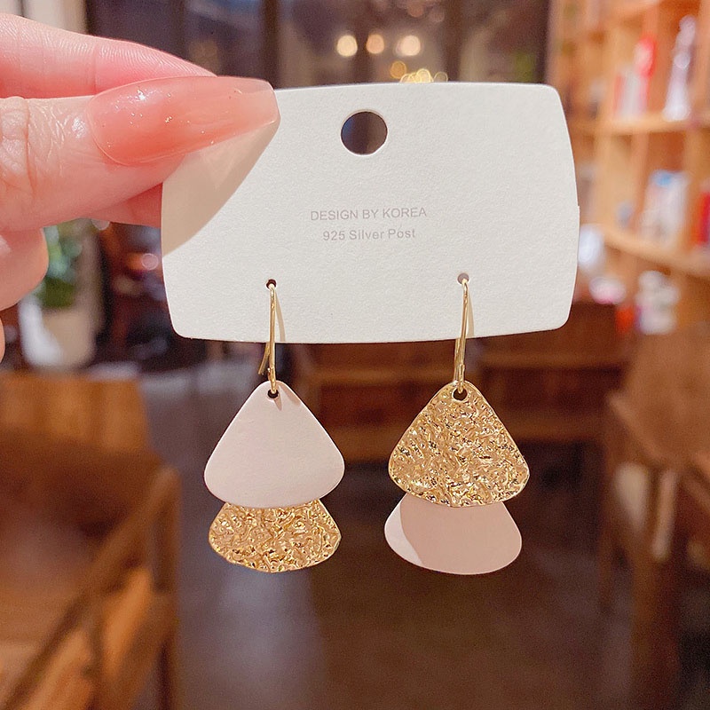 Anting Kait Gantung Bahan Sterling silver 925 Desain Rok Kecil Gaya Mewah Untuk Wanita