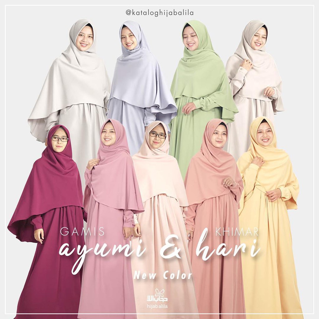 Set Gamis Akad Hijab Alila Shopee Indonesia