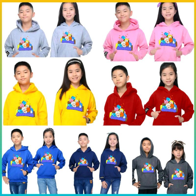 Jaket Anak Laki laki Jeket Bomber Anak Perempuan Jacket Sweater Hoodie Emoji Kiddy Umur 7-11 Tahun