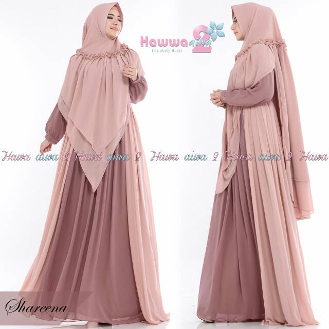 Gamis Syari Shareena Original by Hawwa Aiwa READY