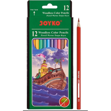 

Pensil warna Joyko isi 12