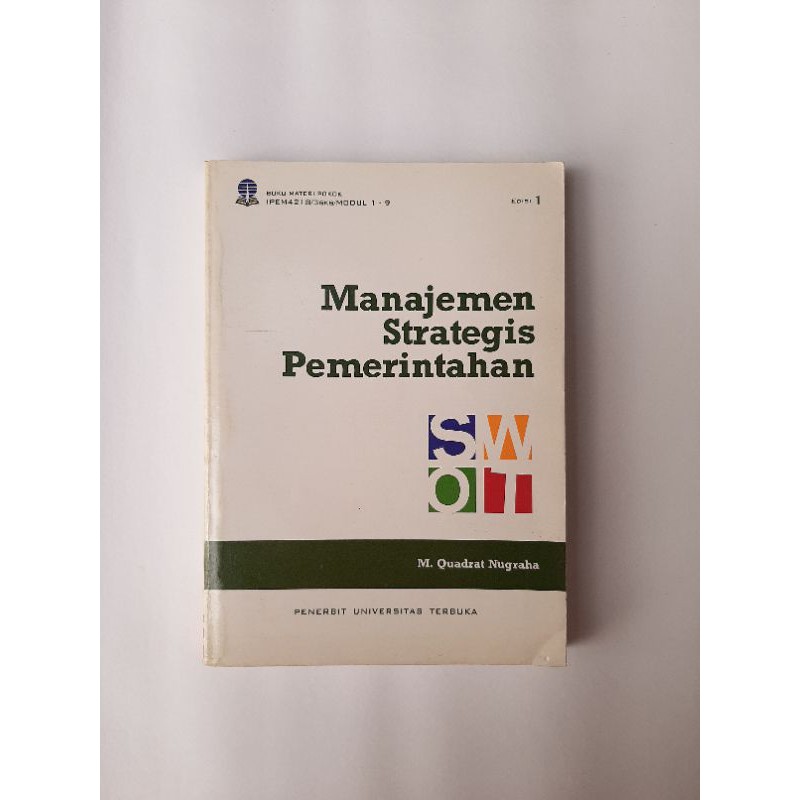 Jual Modul UT - Manajemen Strategis Pemerintahan | Shopee Indonesia