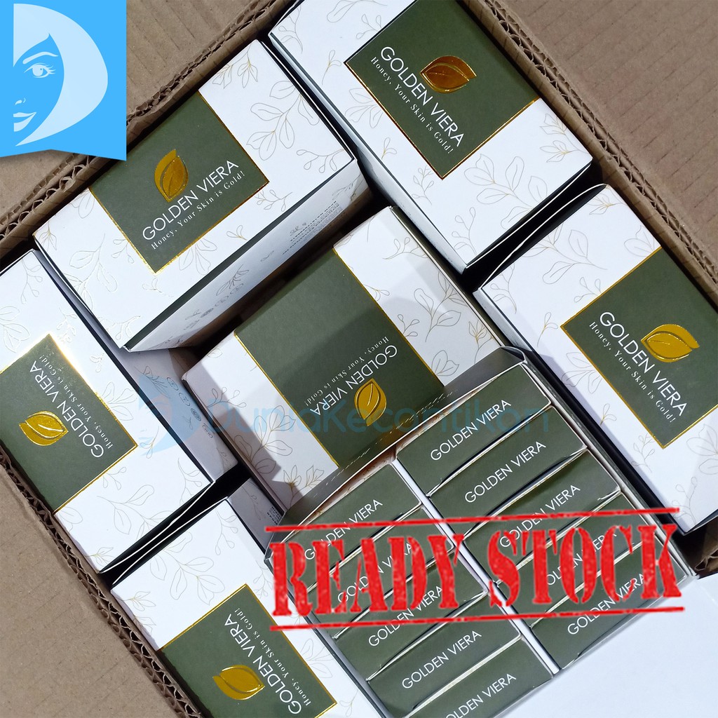 DKMALL - Golden Viera Soap / Sabun Pembersih Wajah Berjerawat / Sabun Jerawat