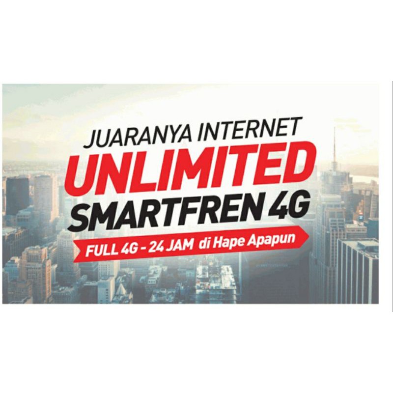 INJECT DAN VOUCHER SMARTFREN UNLIMITED 1GB PER HARI