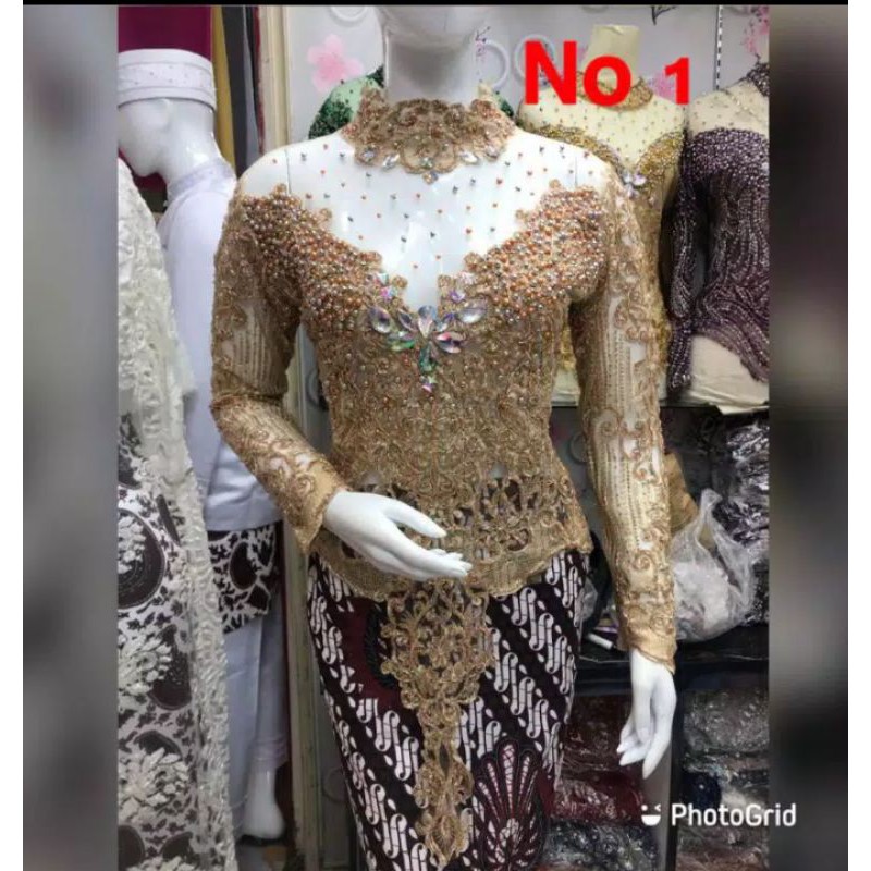 ATASAN KEBAYA BUNGA 3D//KEBAYA ATASAN GAUN WEDDING//ATASAN KEBAYA