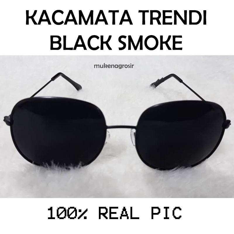 PROMOOOO!! Kacamata Trendy / Unisex /Kacamata Fashion/Kacamata /Black Smoke / nastushaa