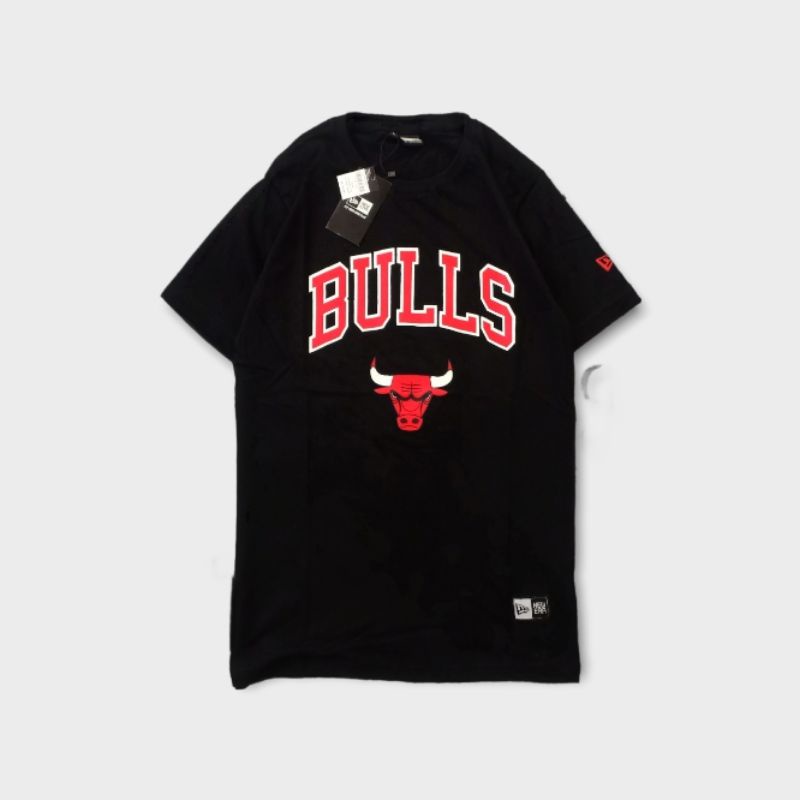 KAOS TSHIRT PRIA NEW ERA BULLS HITAM
