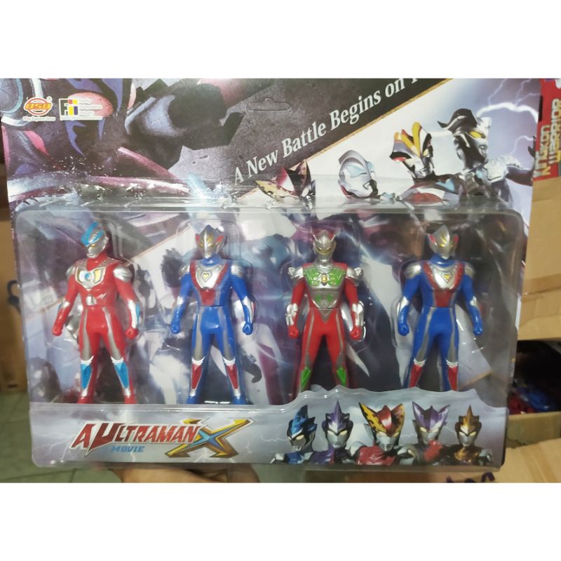 Mainan Robot Ultraman Authoman X isi 4