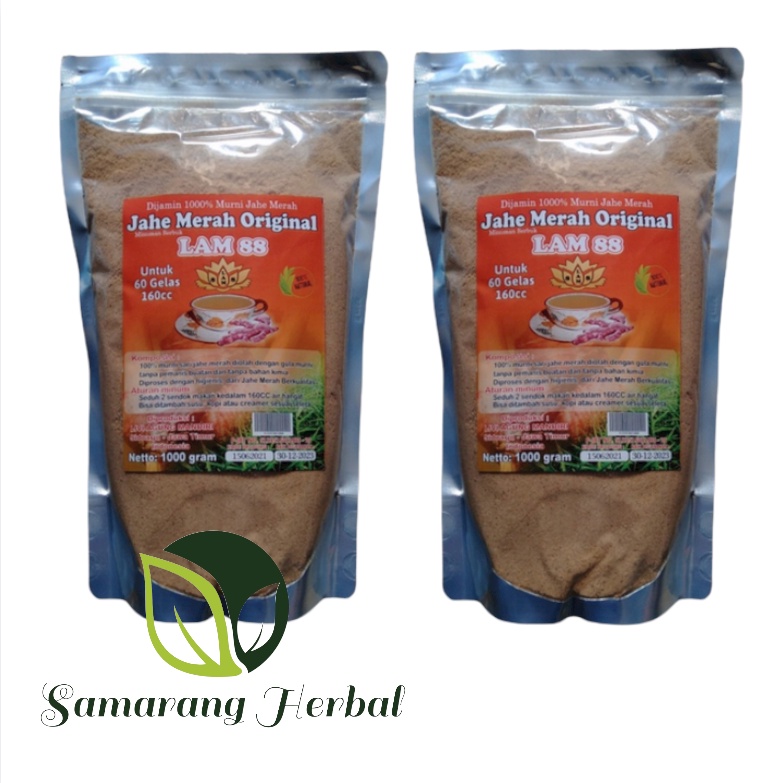

Jahe Merah bubuk 1000 gr Original - Jahe Lam 88 ukuran 1 kg