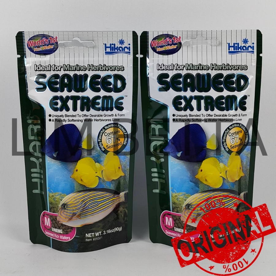 HIKARI SEAWEED EXTREME SINKING M 90 GRAM / PAKAN IKAN AIR LAUT