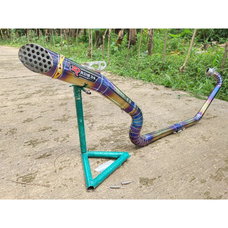 Knalpot original rdm24 kanan Kobra Model Jaring Vixion Cbr150 cb150 Fu sonic