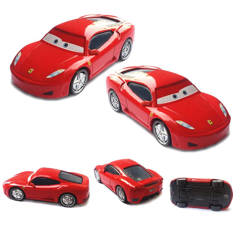 Mini Ferrari Angka Cars Pixar Red Alloy Model Mobil Racer Boneka Mainan Anak Klasik