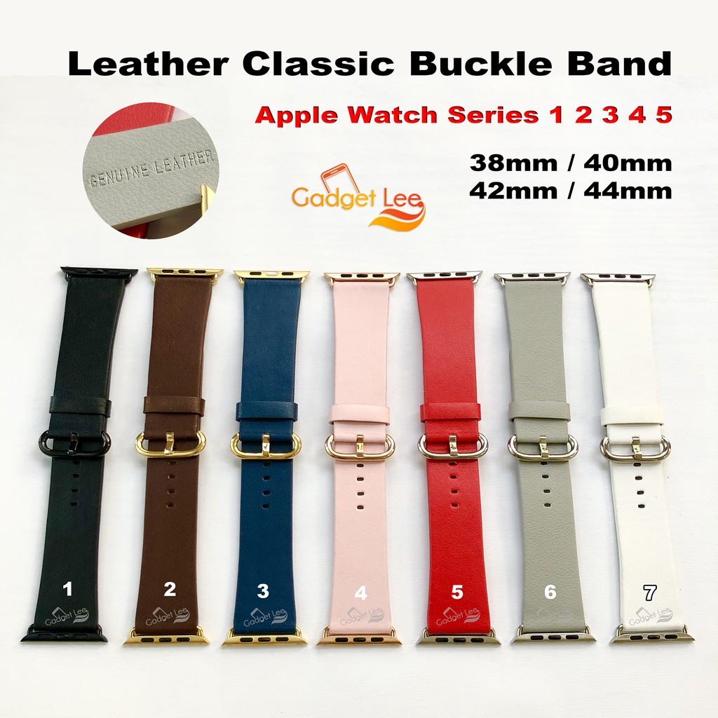 Strap Apple Watch Leather Classic Buckle Band IWatch