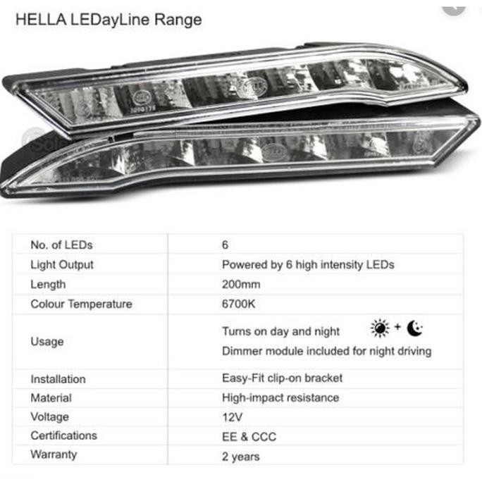 TERBAIK FOGLAMP DRL HELLA LED 5 WATERPROOF PREMIUM LAMPU SEMUA MOBIL #6
