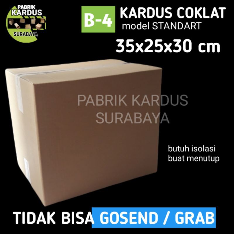 

KARDUS PARCEL 35x25x40cm COKLAT KOTAK BOX PACKING DOS DUS CORRUGATED