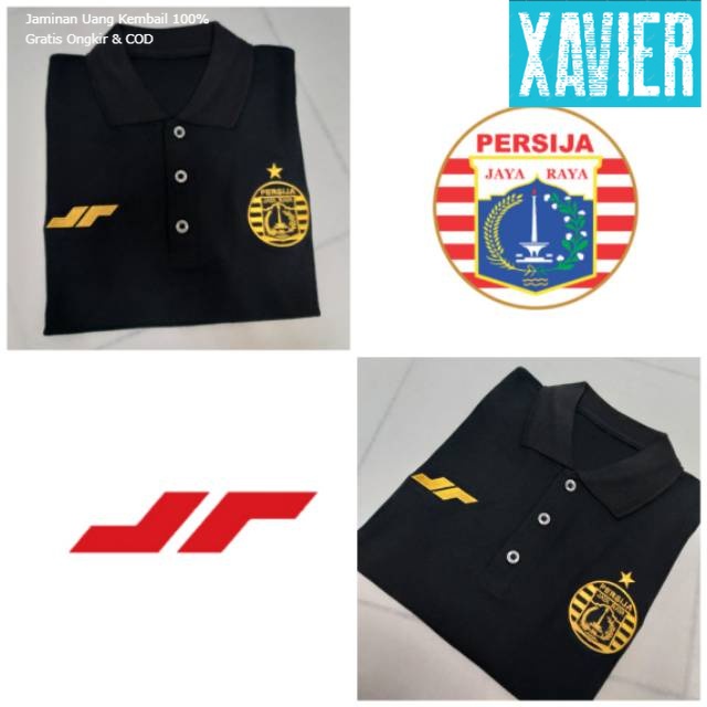 Kaos Polo Shirt Tshirt Baju Kerah Distro Persija Official Baru Jakmania Jakarta Jak Mania polos cust