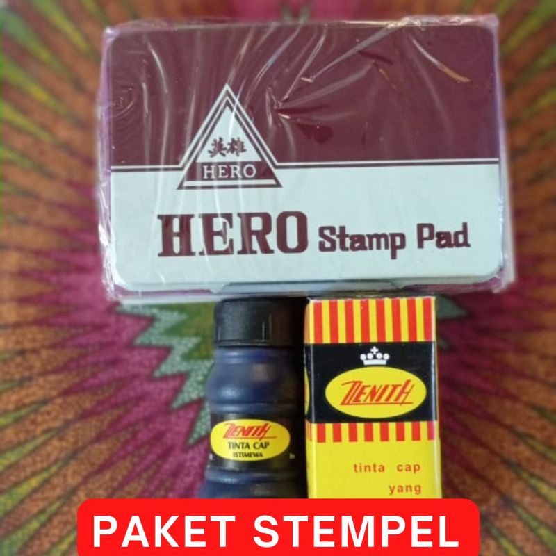 

PAKET STEMPEL PAD DAN TINTA STEMPEL REFILL LENGKAP SIAP PAKAI