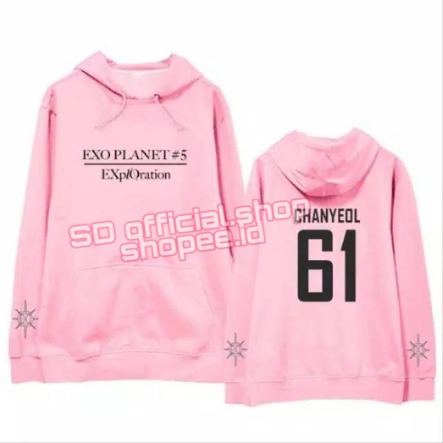 (bayar ditempat)  hoodie jumper kpop  EXO EXPLORATION PLANET #5 REQUEST NAMA BELAKANG VER. 2