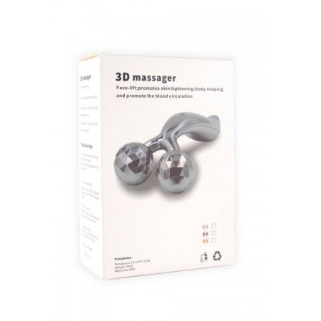 3D SILVER Massager Pengencang Wajah Body Skin Care Pijat