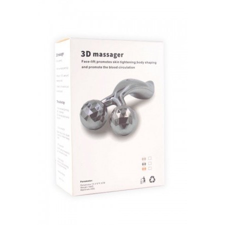 3D SILVER Massager Pengencang Wajah Body Skin Care Pijat