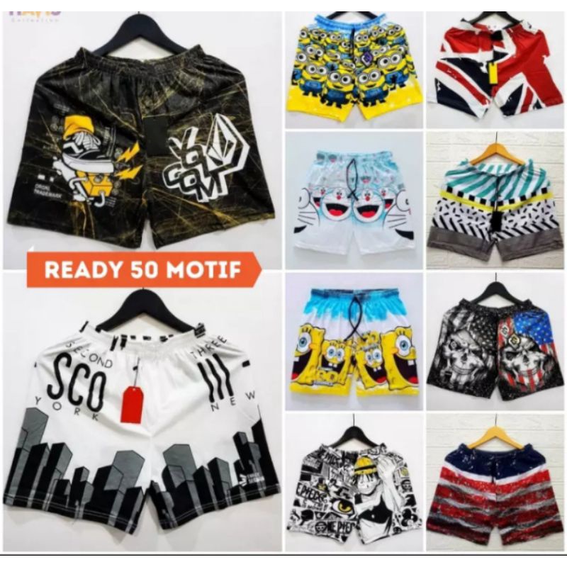 Celana Boxer distro pria/wanita  bahan cotton combat 24s /Boxer super lembut bahan tebal