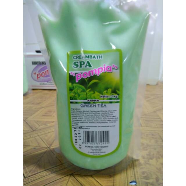 Creambath spa greentea refil 1kg pompia
