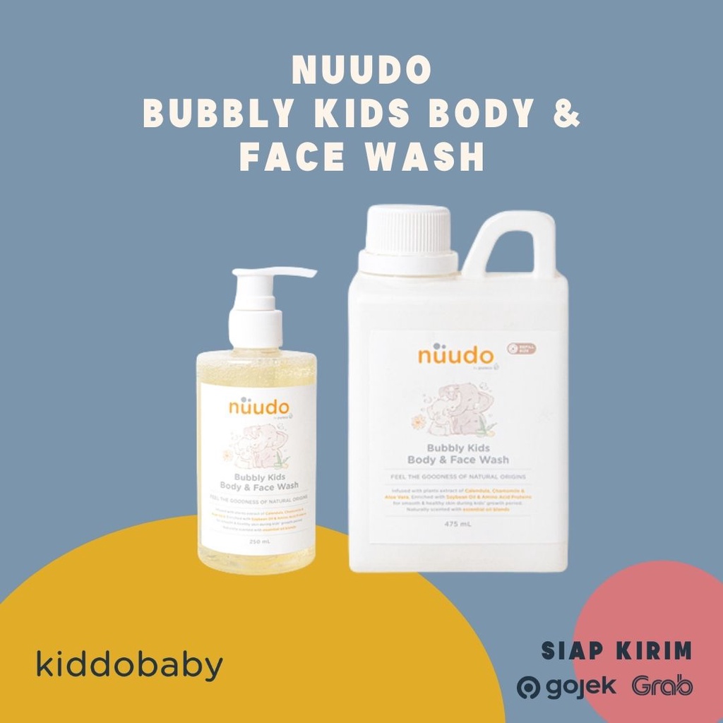 Nuudo Bubbly Kids Body &amp; Face Wash | Sabun Mandi | Perawatan Kulit