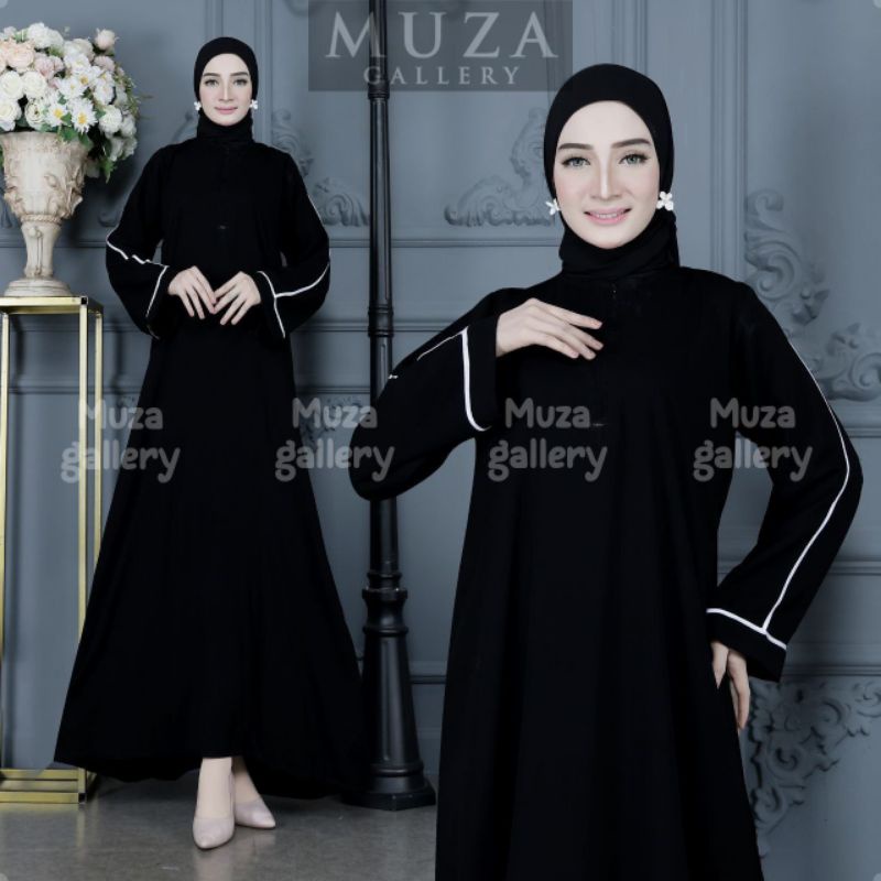 MUZA ABAYA HITAM GAMIS DUBAI 21 (BUSUI)