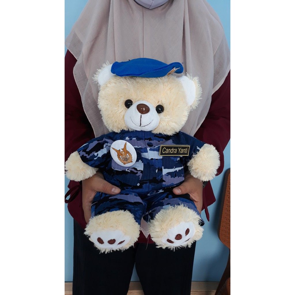 Boneka Wisuda TNI AD AU AL Kopassus Raider Army Boneka Akademi Militer Tentara Boneka Kostrad Akmil Profesi Kenaikan Jabatan Wanita Persit Upacara Souvenir Murah Cantik buat Saudara Kaka Suami Pasangan Istri Ukuran Medium Kado Hadiah Gift Rekomendasi