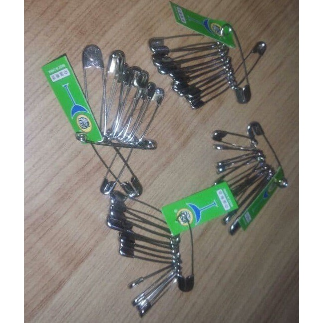 10 Set Peniti / Safety pin / Pins isi 12 pcs