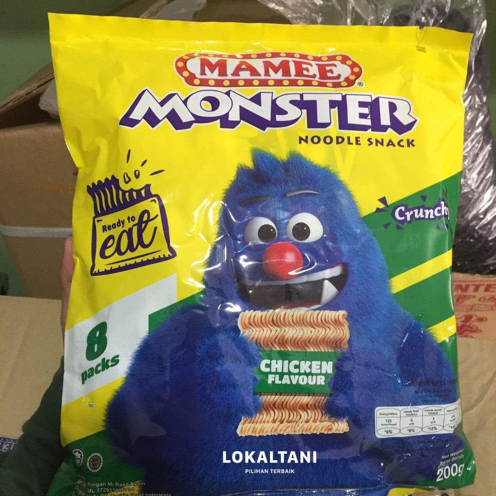 

Mamee Monster Noodle Snack Chicken 200gr/Jajanan kekinian/Makanan ringan