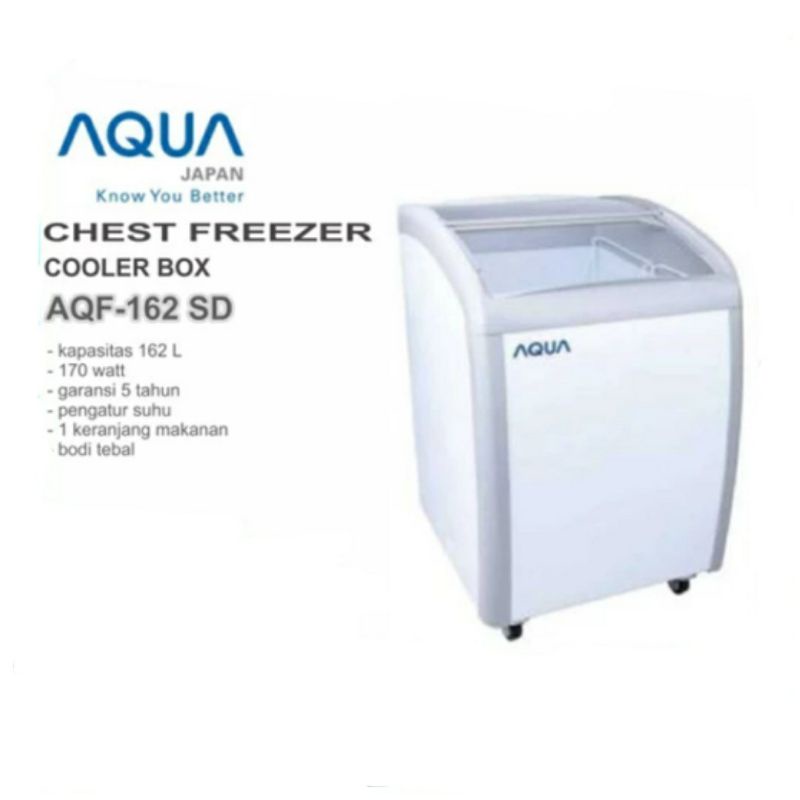 AQUA ICE CREAM FREEZER / FREEZER SLIDING AQF-162SD