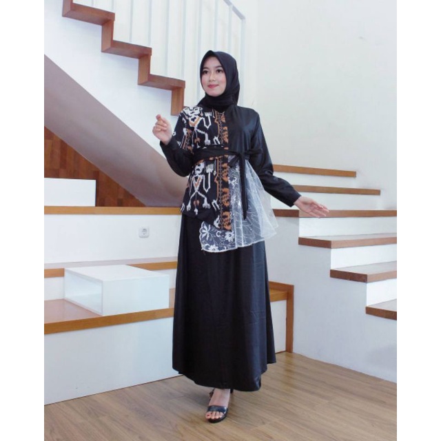 GAMIS BROKAT TILLE GAMIS KATUN TOYOBO MIX BATIK SONGKET BROKAT COUPLE