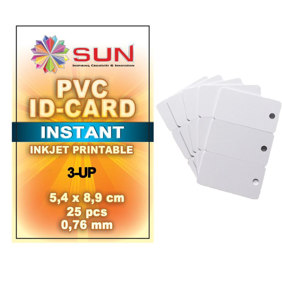 

ID Card 3-UP INKJET CARD isi 25