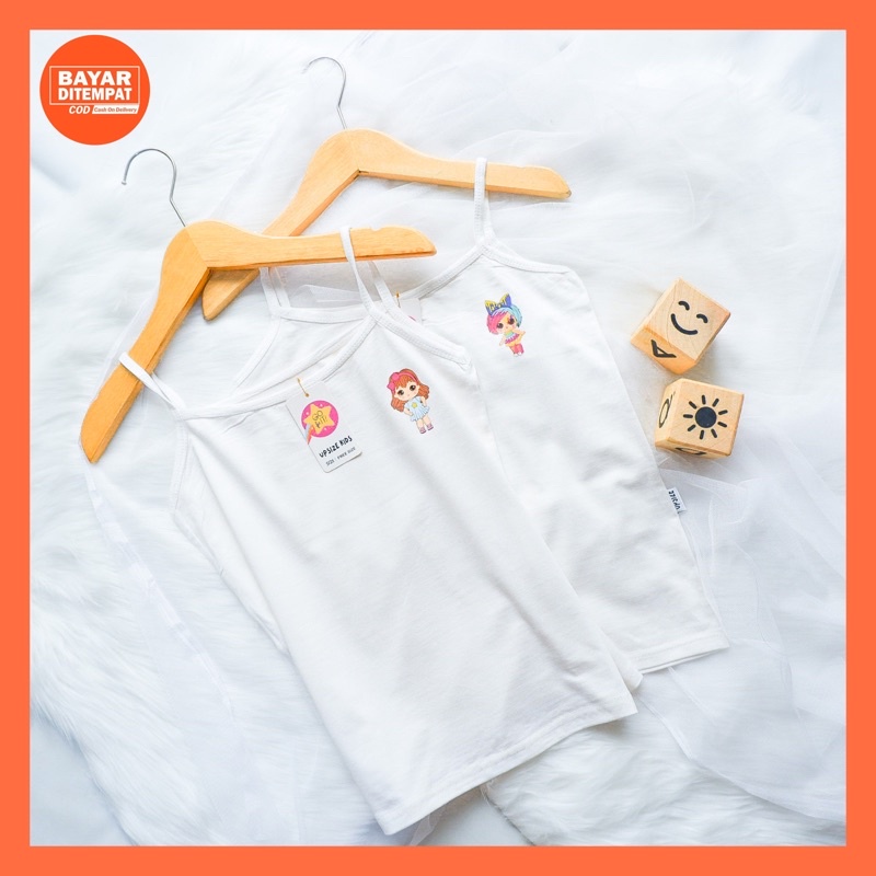 Kaos Dalam Singlet Polos Perempuan Tangtop Polos Anak Cewek Remaja Tengtop Putih Anak Sekolah