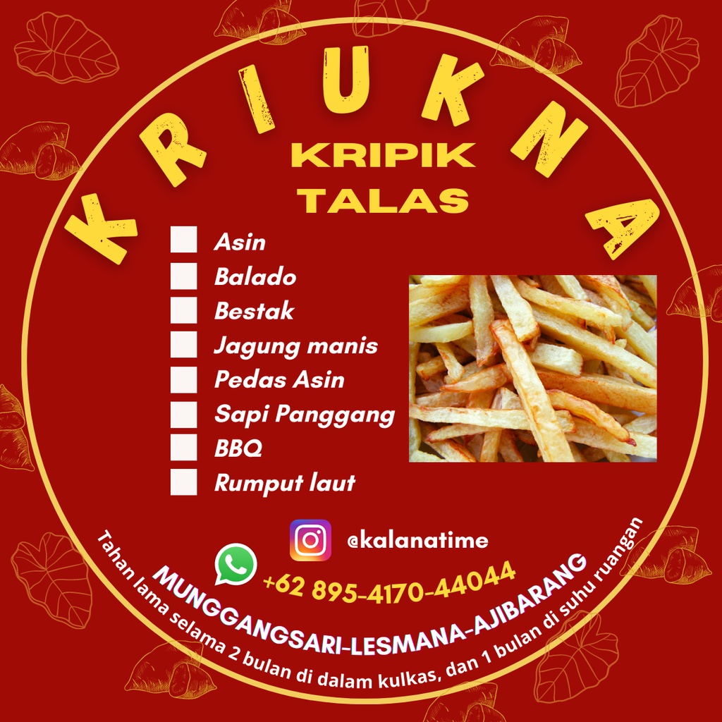 

KRIUKNA KERIPIK TALAS