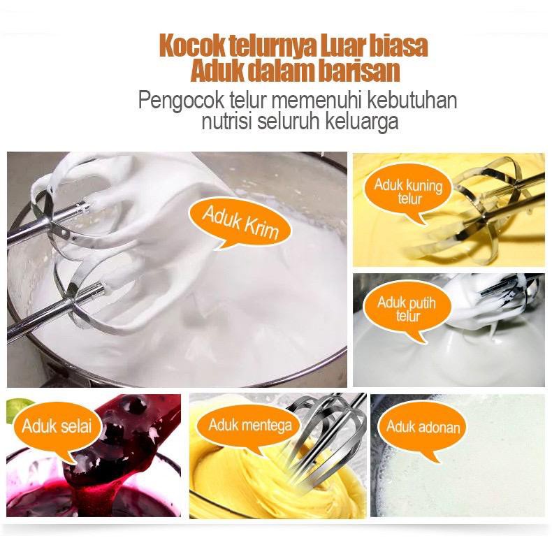 Hand Mixer Omicko 7 Speed / Mixer Tangan / Pengaduk Pengocok Adonan Kue