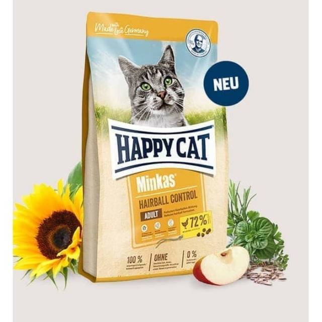 Makanan kucing Happy Cat Minkas Hairball Control Adult 10kg (Go-jek only) makan kucing dewasa happy cat minkas hairball poultry