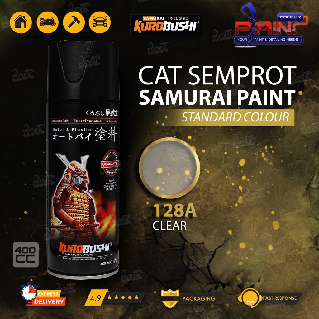 Samurai Paint 128A Clear Flat/Doff Standar Cat Semprot