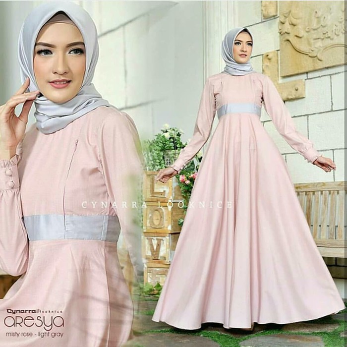 GAMIS SYARI ANNAJAH CAPUCCINO 900GR 110 140 ALLSIZE GAMIS SYARI BUSUI CADAR CREPE HQ POLOS MURAH I.