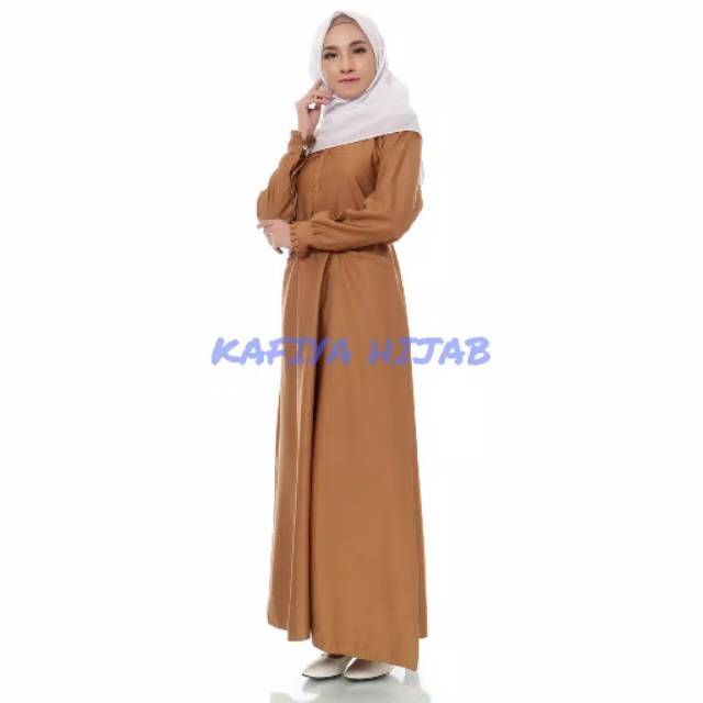 GAMIS PNS PEMDA PDH KHAKI BALOTELI BY KAFIYA HIJAB