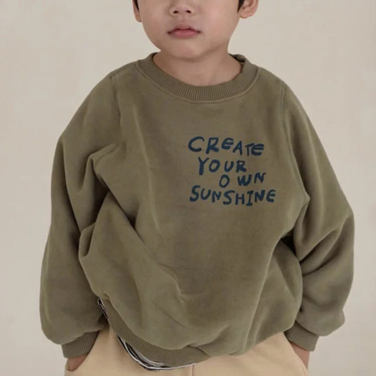 SWEATER ANAK UNISEX CREATE YOUR OWN SUNSHINE TEBAL TERBARU,